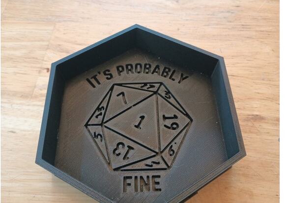 Unbranded Other - ☀️It's Probably Fine DND Dice Tray